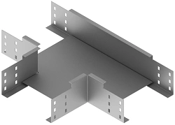 Tee tray ONL 000x000 GT, with overall dimensions from 100x40 mm to 600x110 mm, with metal thickness from 1,0 mm to 1,0 mm.