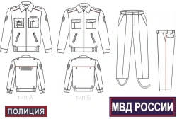 Summer suit for officers of internal affairs bodies of the Russian Federation