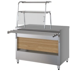 Neutral counter with shelves PNP11-02 (with decor and illuminated front panel)
