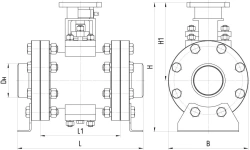Ball shut-off valve ATEK.491284.195