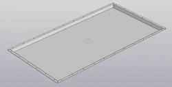 Aluminium cover RSBG.735412.006