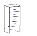 Bookcase for reading forms (Alliance-S trade mark)