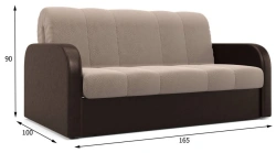 Sofa-bed three-seater with transformation mechanism "Dolphin" brand "Bashkir Furniture Factory".