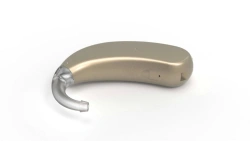 Air conduction hearing aid digital programmable behind-the-ear hearing aid with built-in battery "Prima" in "Prima" version