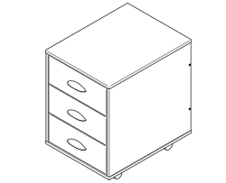 Trolley cabinet, models TUV.05