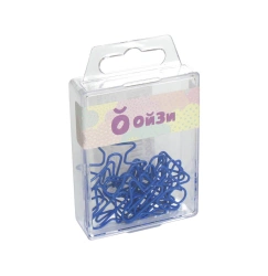 Paper clips - aeroplane 28 mm 12 pcs., blue