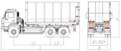 Self-loading multilift truck of model MK-4561-G8
