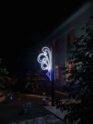 LED console (LED panel) "Waterfall" - decorative street lamp on the brackets (modifications 220V, 24V,12V).