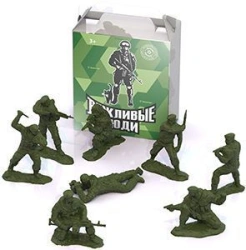 Soldiers HAPPY PEOPLE (8 pcs. in a small transparent box)