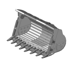 Heavy duty rock bucket FLRE-45d-650/K50-LS20
