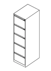 Metal file cabinet