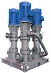 Centrifugal electric pump units, sectional, hermetically sealed, with magnetic coupling type NCSG with Ex II Gb explosion protec