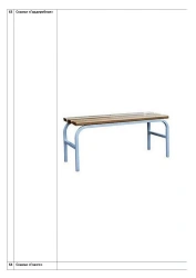 Cloakroom bench