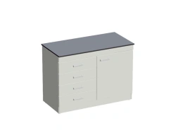 Table-tumba with drawers and doors. Model: STL