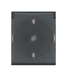 CADUCEUS ALING MODE Flush-mounted socket outlet with grounding without cover with transparent cover 16A, 250V~, 2M, anthracite,