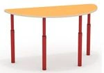 Children's semi-circular adjustable table Model StK5