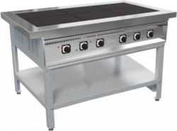 Electric cooker KEP-6P-01 (6 burners KET-0,12, stand, 1475x850x850 (860) mm.)