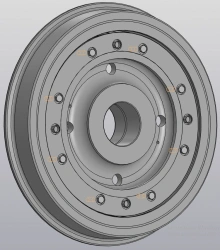 Sprung wheel VGKP 74.15.20.100 SB