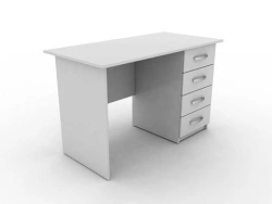 Single-desk medical desk with four drawers (Art. SL-015)