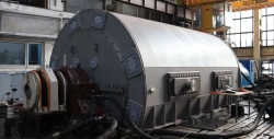 Turbogenerator of TF-110-2 type with air cooling with nominal capacity of 110 MW. 70-569-21