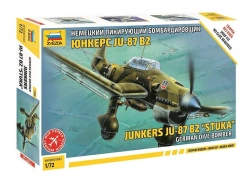 Assembled model German Junkers Ju-87B2 dive bomber