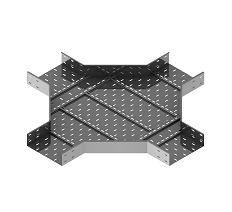 Cross-shaped reinforced tray UPL 000x000 X with overall dimensions from 150x75 mm to 600x120 mm, with metal thickness from 1,2 m