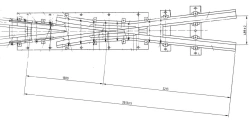 Cross member of the R65 type R65 mark 2/9 type railway switch (2999.02.000)
