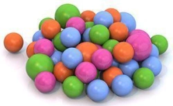 6 and 8 cm balls (60 pcs. in a bag)