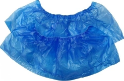 Low polyethylene shoe covers