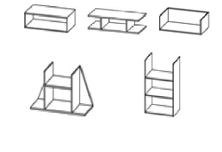 Hinged shelf