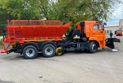 Road combined machine KO-823-05 (on the basis of KAMAZ chassis 65115-A5, 65115-50, 65115-RR, 65115-RS, 65115-5H)