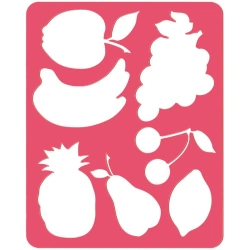 Contour colouring stencil, "Fruit", packet, europodweight