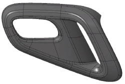 Door handle trim right 1681232481