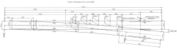 1/9 gauge UIC60 type 1/9 track of 1435 mm gauge with radius of 190 m (project MSZ.8390.00.000/-01)