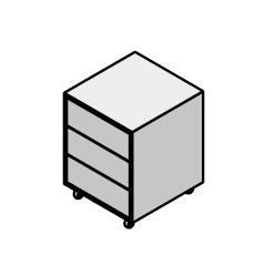 Mobile cabinet. Furniture set "Glass.Go"