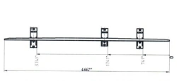 Counter rail with pads (2768.14.000)