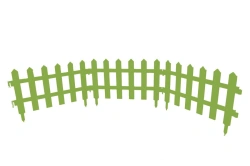 Fence for flowerbed. Green