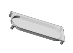 Lens for LED luminaires AMT-PT-164x64
