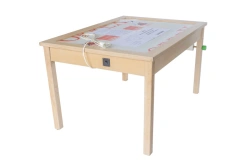 Table with bottom illumination