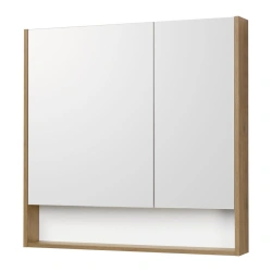 Mirror cabinet Aquaton Scandi 90 white, oak rustic 1A252302SDZ901.A252.3.02S.DZ9.0
