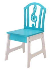 Children's wooden chair: Violin clef item 55716