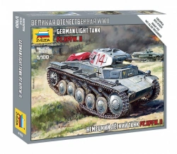 Assembled model "German tank T-II"