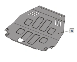 Set of metal guards for Mitsubishi Outlander PHEV