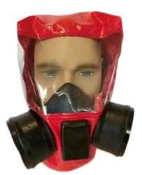 Shield fire filtering self-rescuer