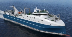 Large freezing fishing trawler of project 5670