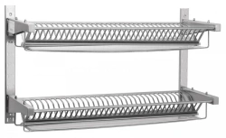 Plate drying shelf with water collecting tray PST-2
