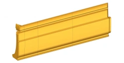 Cladding of the catwalk of the side partition section rearwards