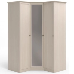 "Camilla" FU5-01.T8L, Corner cupboard (1door + corner with mirror + 1door) from the set of modular furniture "Camilla".
