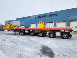 Semi-trailer TSR 5V0F4H with tyres KAMA NF 202 285/70R19,5 145/143M or KAMA NR 201 285/70R19,5 145/143M, with wheel rims 167.51