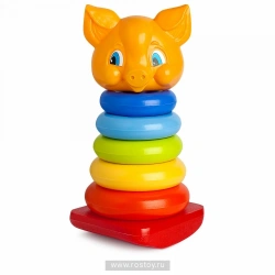 Piggy rocking pyramid